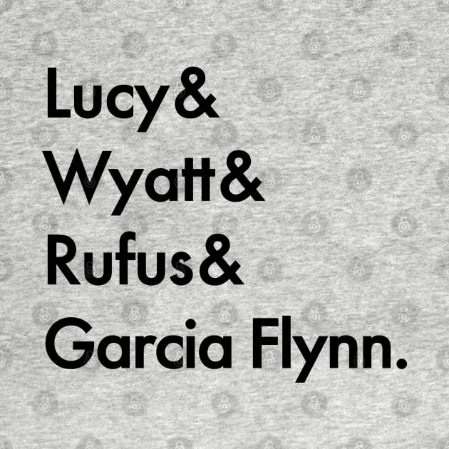 Timeless - Lucy & Wyatt & Rufus & Garcia Flynn. by BadCatDesigns